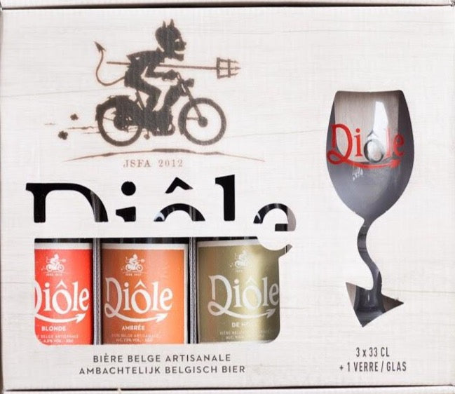 Coffret Diole 3x33 cl+1 verre